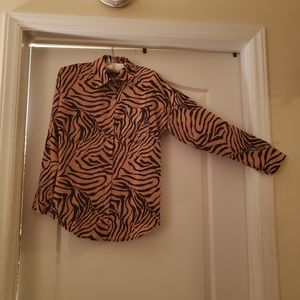 Duolin animal print shirt.  Drop shoulder. Never worn.
